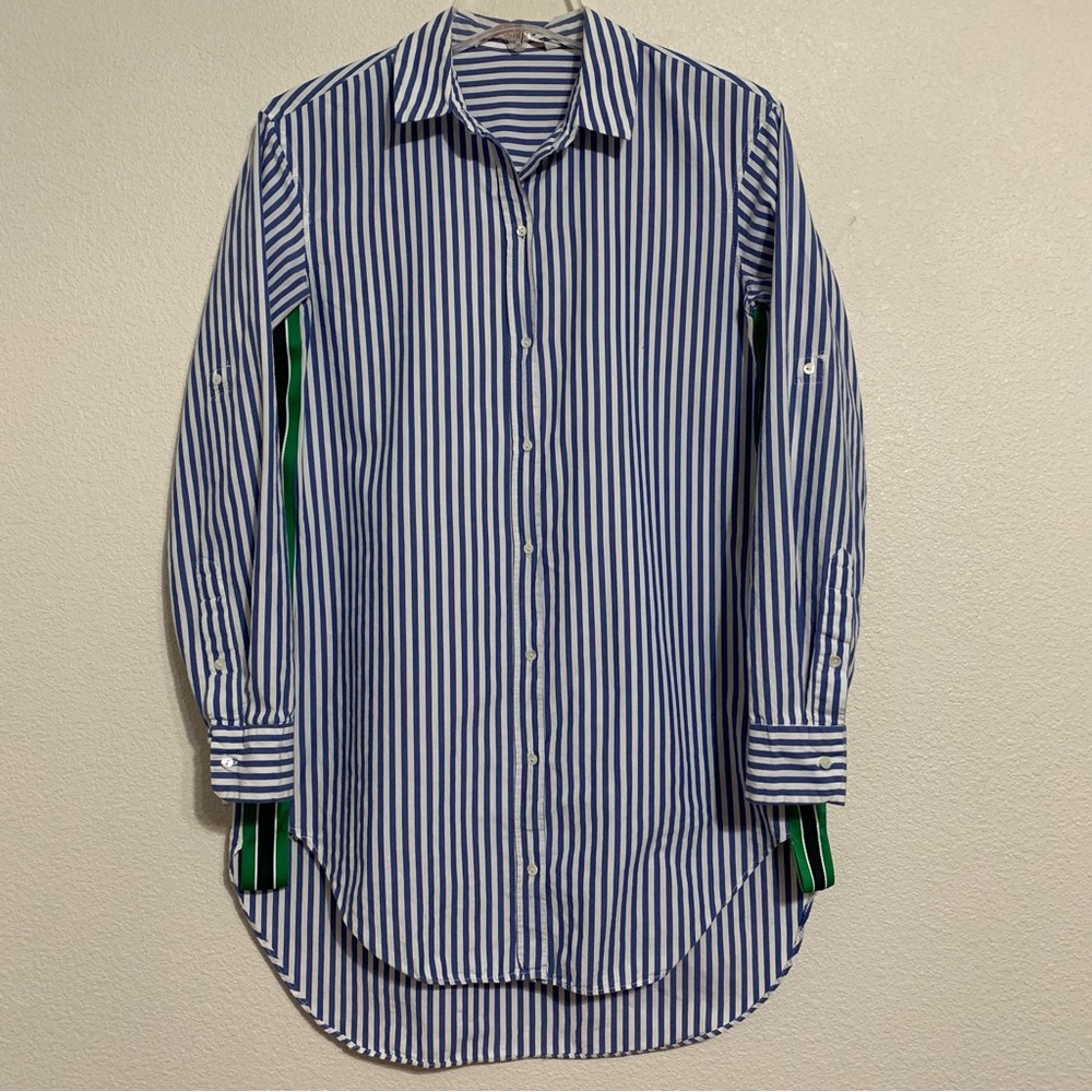 Zara Trafaluc Collection Striped Tunic Shirt Blouse Top Size XS